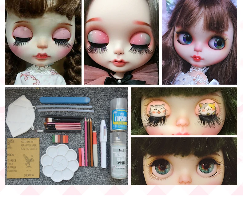 Заводская кукла Neo Blyth, матовое лицо, 1/6 BJD, шарнирная кукла Blyth, куклы для девочек, игрушки для новорожденных детей 5