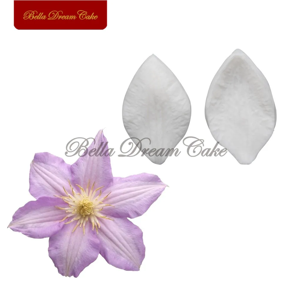 

Iron Wire Lotus Silicone Veiner Mold Fondant Flower Petals Embossed Molds Cake Decorating Tool DIY Handmade Gumpaste Clay Mould