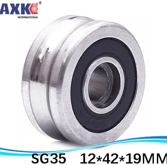 SG35 2RS U паз шкив шарикоподшипники 12*42*19 мм направляющий роликовый подшипник SG12RS