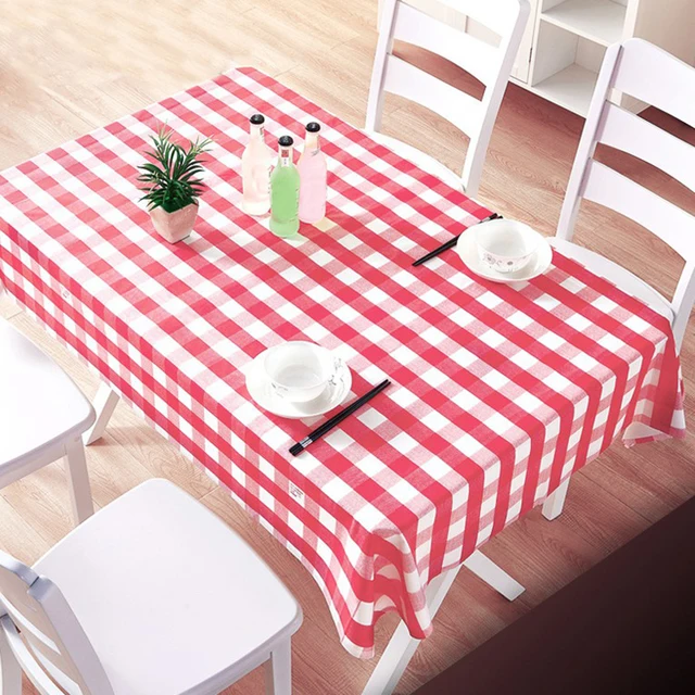 Forró! 1Pc Eldobható Vastagító Vörös Kockás Terítő Parti Esküvők Otthoni Dekoráció Kültéri Piknik Bbq Olcsó - Image 3