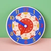 Children Montessori Wooden Clock Toys Hour Minute Second Cognition Colorful Clocks Teaching Aids for Kids Preschool Children 3