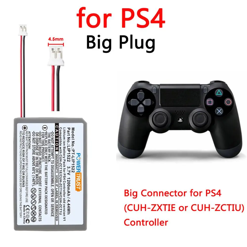 

LIP1522 Battery for Sony PS4 Bluetooth Wireless Dual Shock Controller CUH-ZCT1 Old Version V1 Big Connector CUH-ZCT1H CUH-ZCT1U