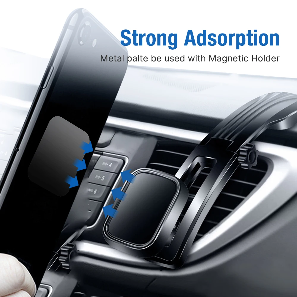 magnetic phone holder for car Car Magnet for Phone Holder Desk Metal Phone Magnetic Sticker Mobile Stand Mobile Phone Plate Holder Universal Car Mount Support phone holder for car cup holder