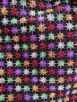 

Nigerian lace fabric SYJ-94213 unique embroidered lace fabric for party dress