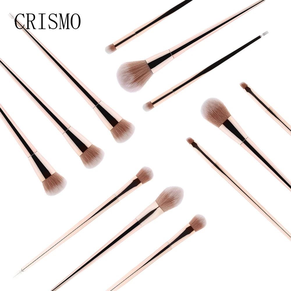 CRISMO 7Pcs Rose Gold Makeup Brushes Set Cosmetic Face Foundation Power Eyeshadow Blush Make Up Brush 1 CRISMO 7Pcs Rose Gold Makeup Brushes Set Cosmetic Face Foundation Power Eyeshadow Blush Make Up Brush 3