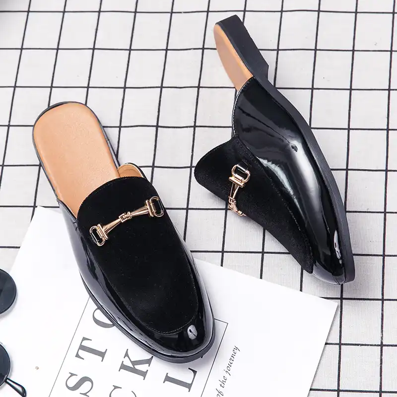 mens slide loafers