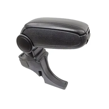 

Black Leatherette Center Console Storage Box Armrest for Ford Transit Courier 2014 +