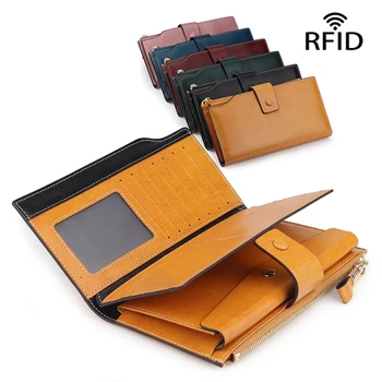 

Vintage Leather Purses Card Bag Travel High Quality Luxury Designer Bag Women Button Bag Card Bag