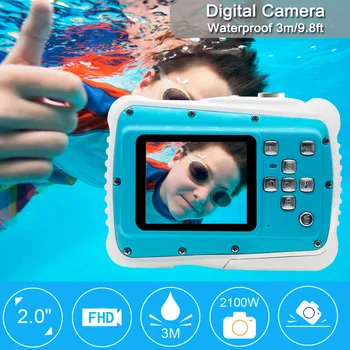 

Waterproof Camera Kids Camera HD Underwater Action Camera Camcorder 2.0 LCD 2.0 Inch LCD Screen 8 Mega Pixels 8X Digital Zoom