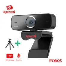 REDRAGON GW600 Fobos USB HD Веб-камера Встроенный микрофон Smart 1280 X 720P 30 кадров в секунду Веб-камера Камера для настольных ноутбуков ПК Игра REDRAGON GW600 Fobos USB HD Веб-камера Встроенный микрофон Smart 1280 X 720P 30 кадров в секунду Веб-камера Камера для настольных ноутбуков ПК Игра