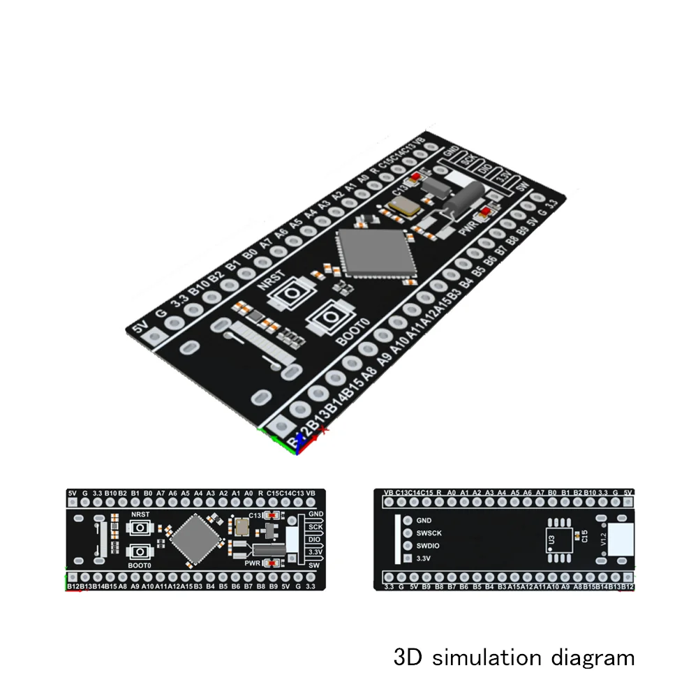 STM32F411CEU6/STM32F401CCU6 STM32F4 Базовая плата макетная плата минимальная системная плата