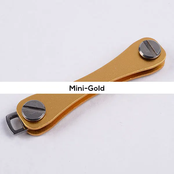 Для кармана «сделай сам» ключ кошелек брелок кошельки Портативный Компактный алюминиевый ключ-зажим многофункциональный зажим - Цвет: Mini-Gold