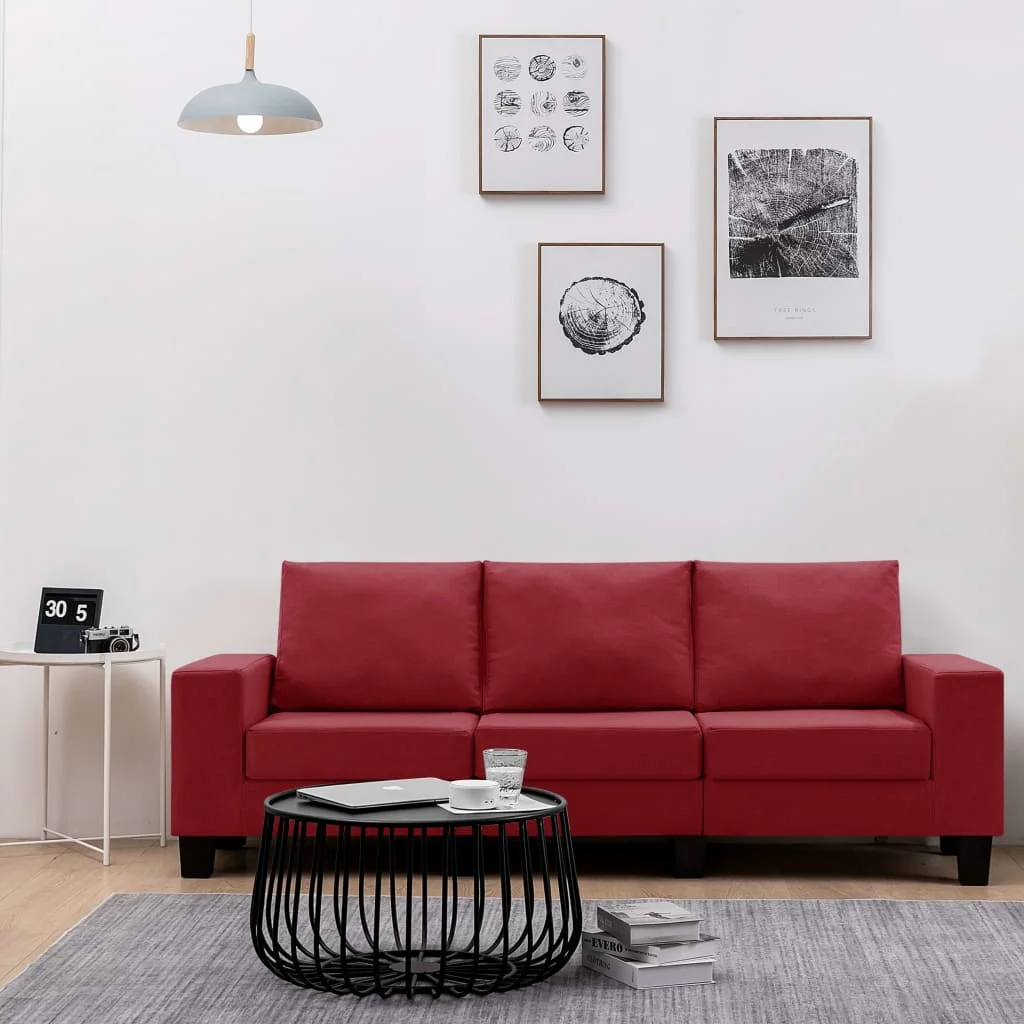 Red wine fabric sofa 2 Seater/3 Seater/4 Seater/5 seater living room Office furniture | Мебель