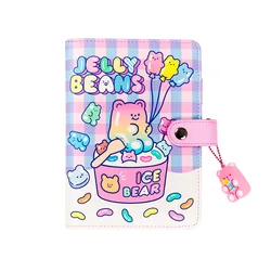 Agenda en spirale pour enfants, 120 feuilles, mignon INS, ours en bonbon, A6, Agenda, carnet de notes coloré, dessin animé, cadeau pour enfants 