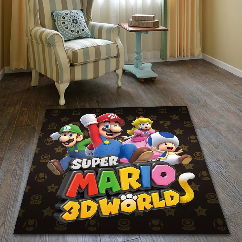 Большой коврик с Супер Марио, коврик для двери, коврик для дома, ковер для отеля, гостиной, Противоскользящие коврики