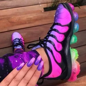 Shoes Women Sneaker 2020 Fashion Rainbow Color Platform Shoes Running Walking Shoes Comforable Autumn Outdoor Ladies Sneakers