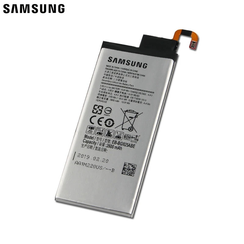 Батарея EB-BG925ABE EB-BG925ABA для samsung GALAXY S6 край G925F G925S S6Edge G925V G9250 G925FQ G925A 2600 мА-ч