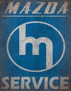 Высококачественный Mazda сервис старинная реклама гаражная мастерская
