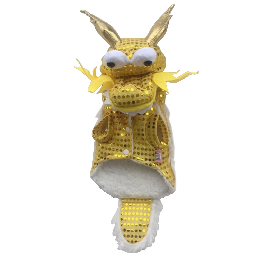 Китайский питомец собака кошка одежда пальто для собак и кошек блестки Лев танец Дракон танец год, праздник весны одежда для домашних животных