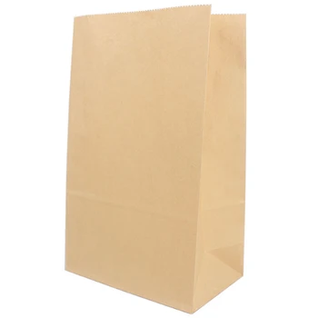 

100 Paper Bags Brown Kraft Paper Bag Gift Bag Snack Baking Package