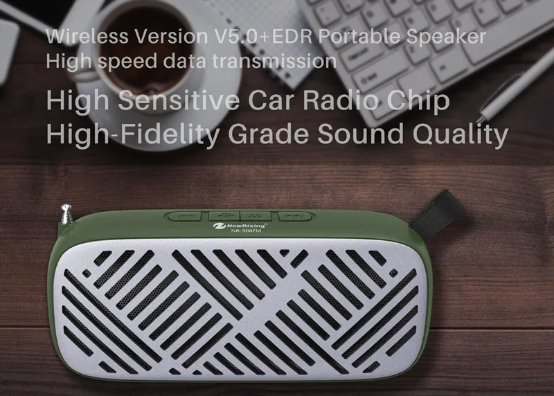 Nr908fm Bluetooth динамик радио мини беспроводной открытый портативный небольшой аудио сабвуфер беспроводной Bluetooth динамик