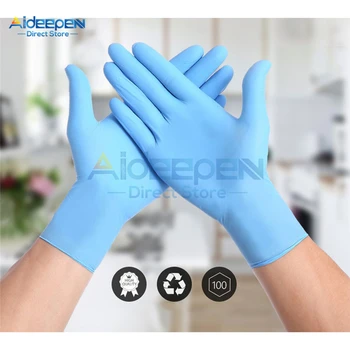 

100Pcs/Pack Disposable Gloves Latex Dishwashing/Kitchen/Work/Rubber/Garden Gloves Universal For Left and Right Hand