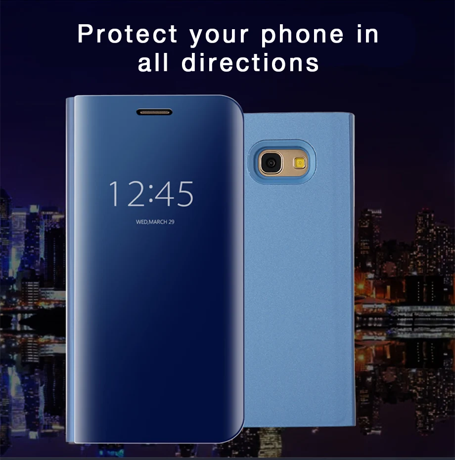 Умный зеркальный чехол для телефона для samsung Galaxy S9 S8 плюс S9 S7 A6 A8 плюс Note 8 9 A10 A20 A30 A40 A50 A70 M10 M20 M30 крышка