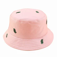 Лучшие продажи кактус вышивка двухсторонняя Рыбацкая шляпа для мужчин и женщин средство для защиты от солнца Солнцезащитная Панама детские вязаные шапки