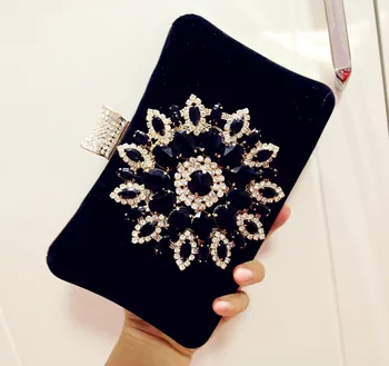 

Fashion Diamond Evening Bag Soft Face Lock Female Shoulder Bag Velour Crossbody Small Square Bag Business Casual Banquet Bag
