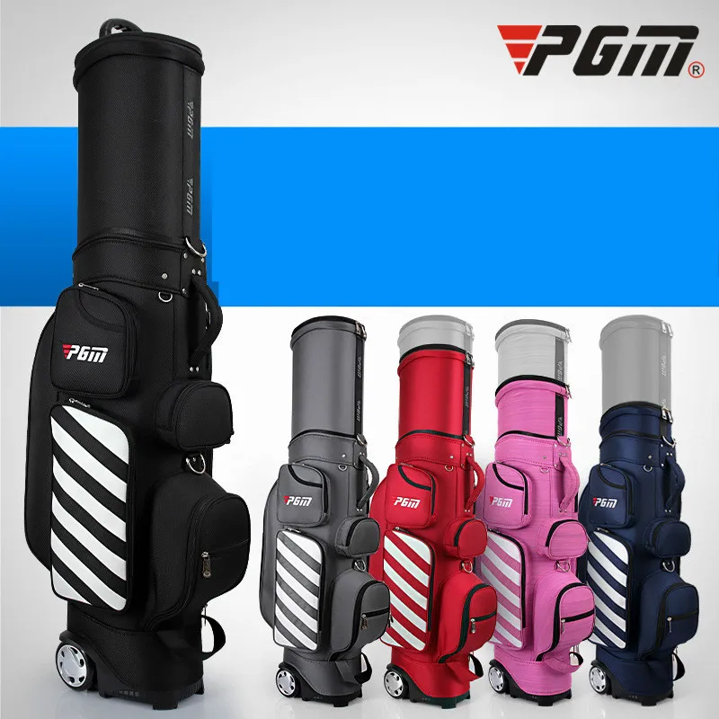 

PGM Large Capacity Portable Golf Bag Retractable Airbag With Pulley And Hard Shell Ball Cap QB041
