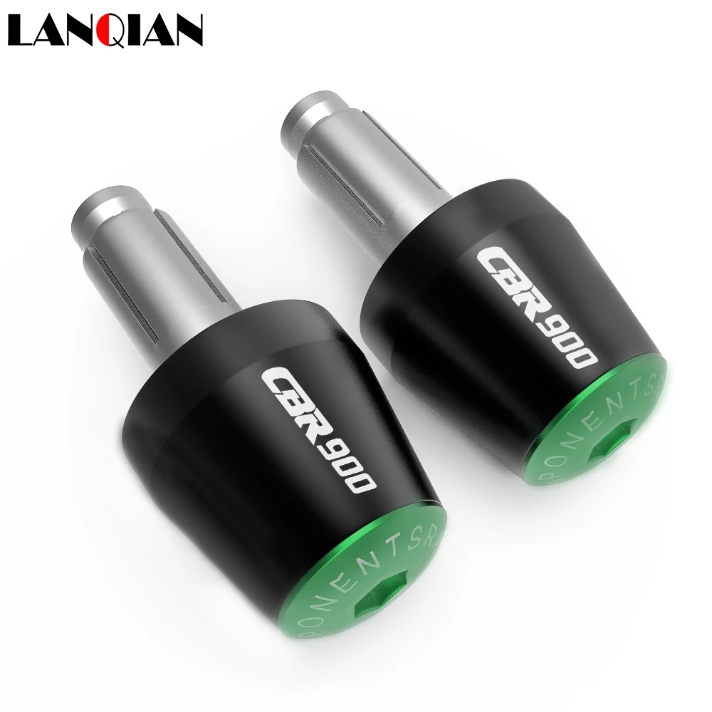 Green CNC Заготовка алюминиевый мотоцикл HBAR Торцевая крышка ручка бар крышка концевые заглушки для Honda CBR900 1992 1993 1994 1995 1996 1997 - Цвет: Green