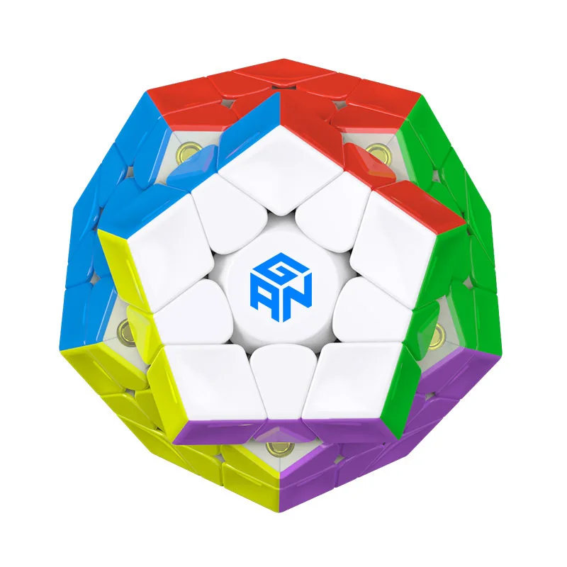 

Gan 3x3 Magnetic Megaminx Speed Cube Stickerless Professional GAN Mega M Puzzle 12 Side Magic Cube Educational Toys for Children