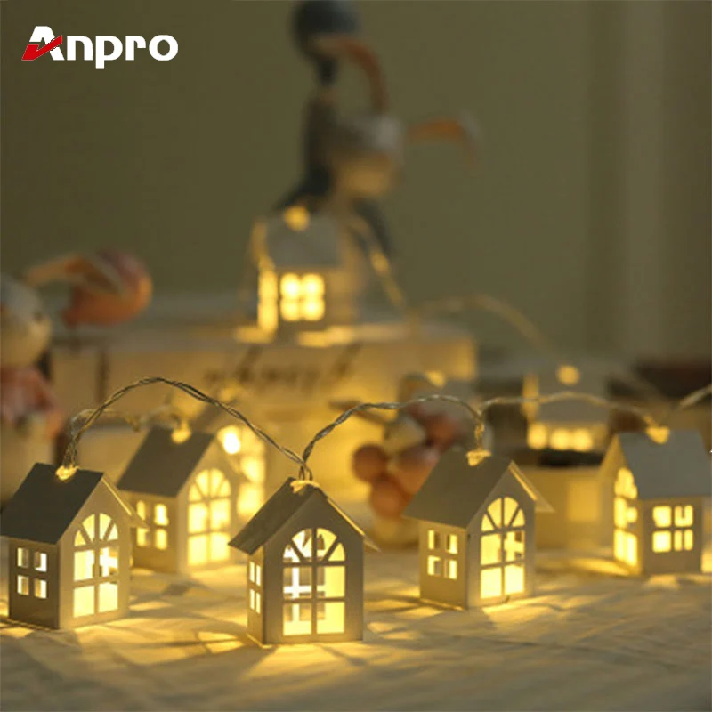 Anpro 2 м светодиодный гирлянды рождественские сказочные огни теплый дом стиль украшения для дома вечерние свадебные украшения для спальни