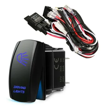 

1#~8# Rocker Switch Black Parts Kit Wiring Harness Corrosion Resistant