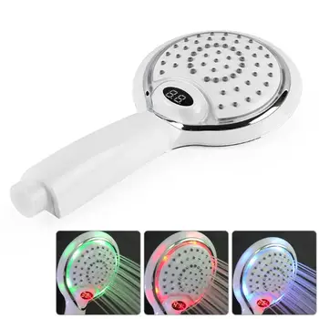 

LED Handheld Shower Head with Temperature LED Digital Display Shower Sprinkler