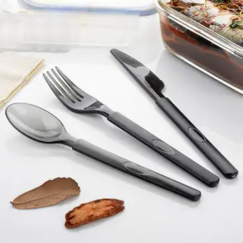 

American high-grade thick disposable plastic suit Western tableware salad steak steak knife and fork individually packaged