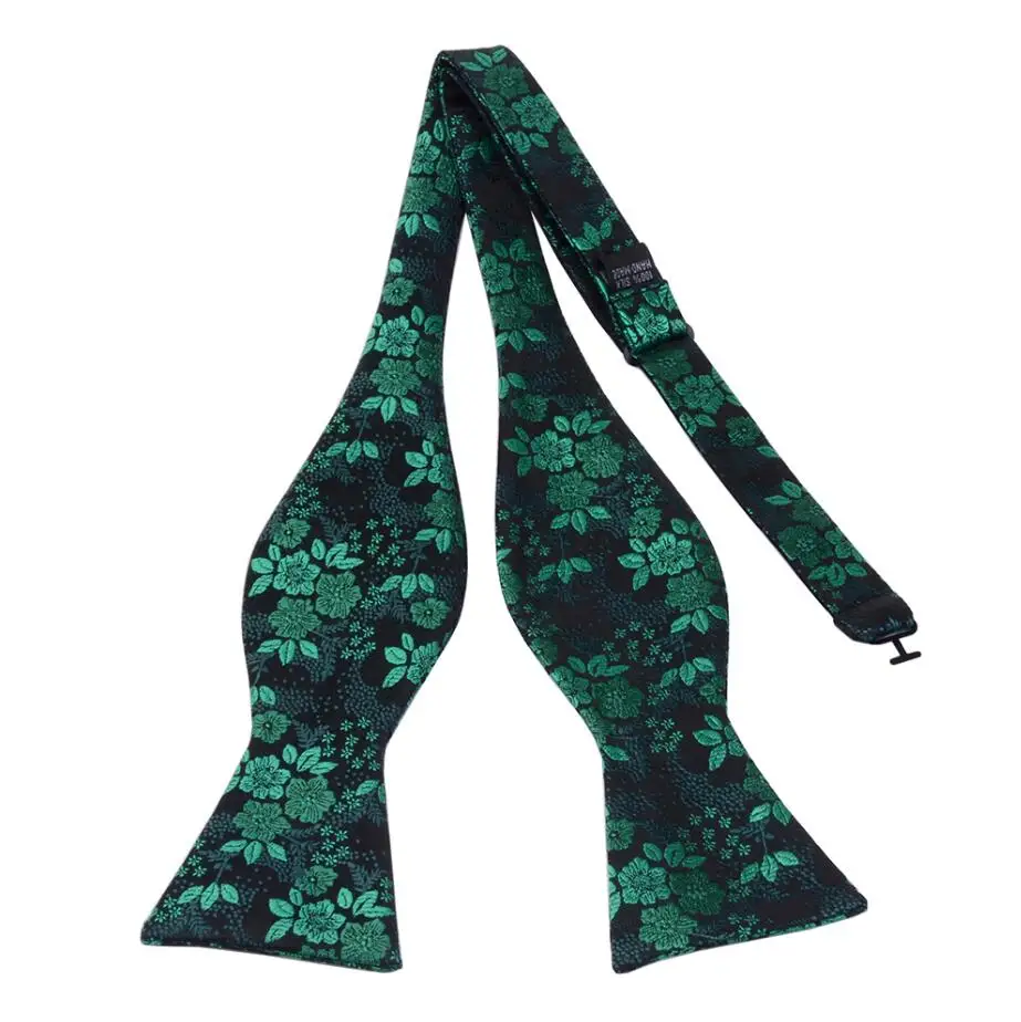 Ricnais Fashion Classic Print Men's Self Bowtie for Man Adjustable Floral Bow Tie Wedding Formal Business Casual Bow-knot