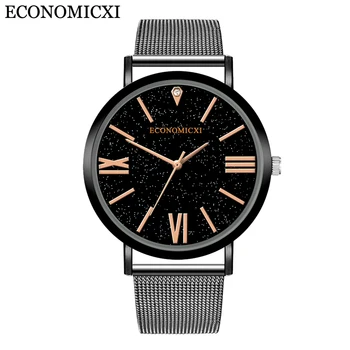 

Relojes Para Hombre Fashion Watch Men Slim Mesh Strap Minimalist Wristwatches For Men Quartz Watch New Brand Casual Male Clock