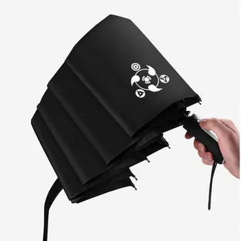 

Anime Uzumaki Naruto Automatic Umbrella Tri-Folding Uchiha Itachi Cartoon Windproof Foldable Sun Rain Pocket Black Umbrella