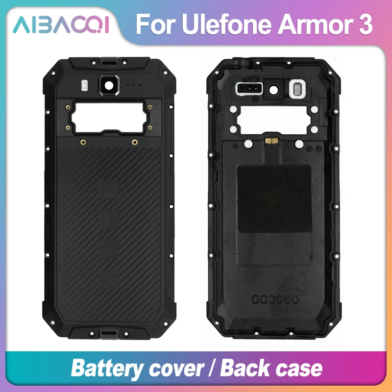 Оригинальный чехол накладка Ulefone Броня 3T Батарея Защитный задняя крышка + Камера