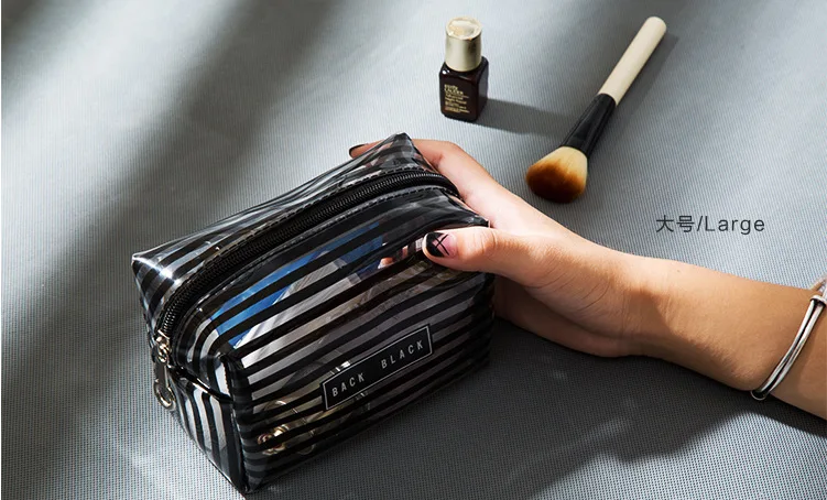 Bufan Cute Online Celebrity Wash Bag Transparent PVC Waterproof Cosmetic Bag Large Capacity Cosmetics Storage Bag
