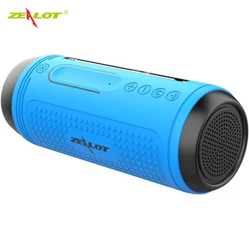 

NEW ZEALOT A1 Portable Bluetooth Speaker Radio Waterproof Wireless Bicycle Speaker+Flashlight Support TF,FM,AUX,USB Flash Drive