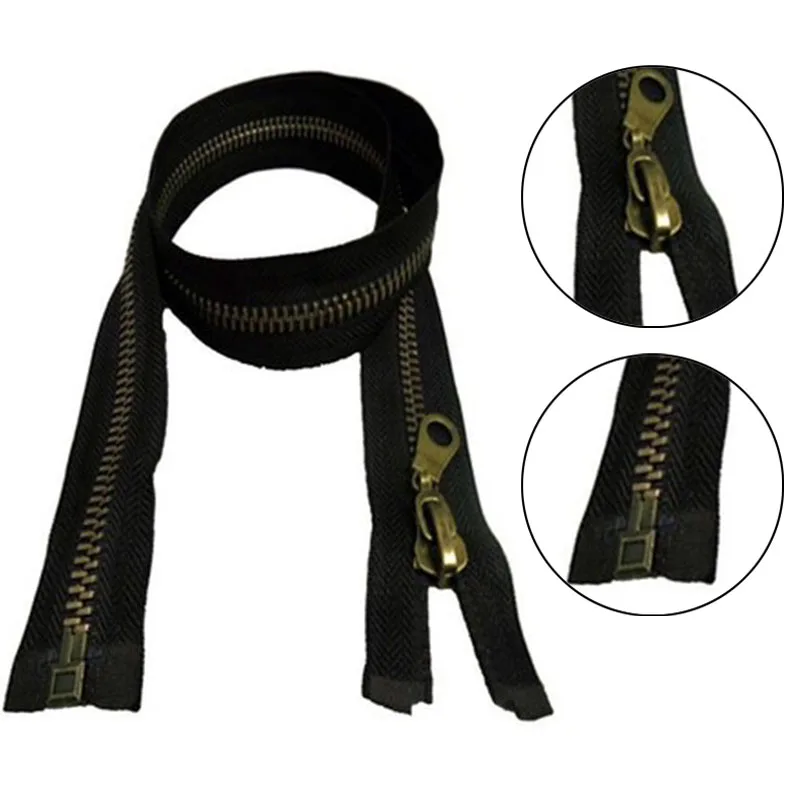 Черная металлическая молния 27 дюймов 70 см средний вес для шитья подушек платья |