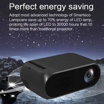 

YG320 LED Mini Projector 320x240 Pixels Supports 1080P YG-320 HDMI USB Audio Portable Projector Home Media Video player