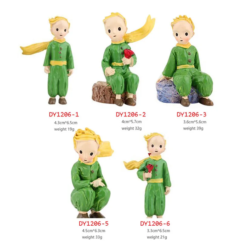Little-Prince-Figures-Resin-Statue-Rose-Children-Kid-Christmas-Gift-Miniatures-Bonsai-Moss-Terrarium-Decor-Fairy
