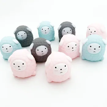 

10PCS Sheep Cartoon Sheep Stress Relief Vent Toy Decompression Sticky Stress Squeeze Toys Personalized Gift Baby Shower Favors