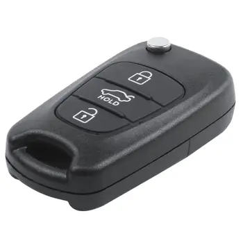 

Replace Flip Key Shell fit for KIA Rondo Sportage Soul Rio Remote Case 3B Black