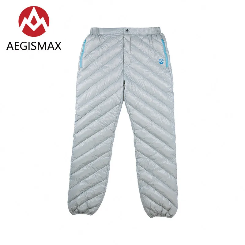 Standard-White AEGISMAX пуховые штаны для улицы 800FP зимние штаны 95% белые гусиные пуховые штаны утолщенные сверхлегкие походные водонепроницаемые штаны - Цвет: Standard-White