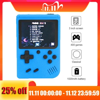 

Portable Video Game Console 8 bit Retro Mini Pocket Handheld Game Player Built-in 400 Classic Games Kids Child Nostalgic Player