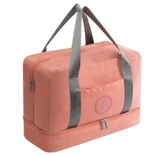 Новая водонепроницаемая сумка для путешествий из катионной ткани, Большая вместительная двухслойная пляжная сумка, портативные сумки для путешествий, квадратные сумки для выходных